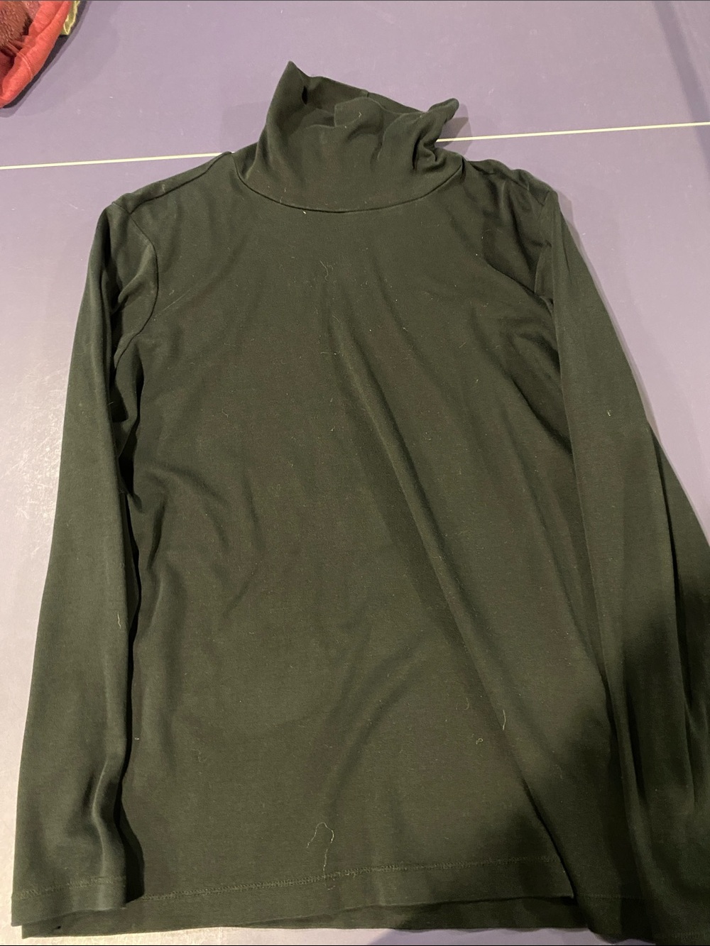Men's Black Turtleneck Long-Sleeve Sweater